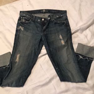 7 For All Mankind Roxanne Blue Jeans